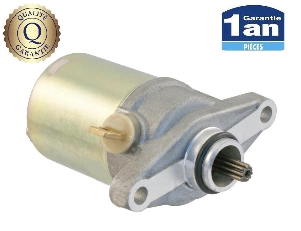 Démarreur électrique SYM 50 Orbit 4T et Baotian 50 BT49QT pignon 10 dents haute résistance