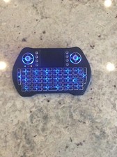 Backlit Mini Wireless Keyboard with Touchpad Mouse Combo Remote Control