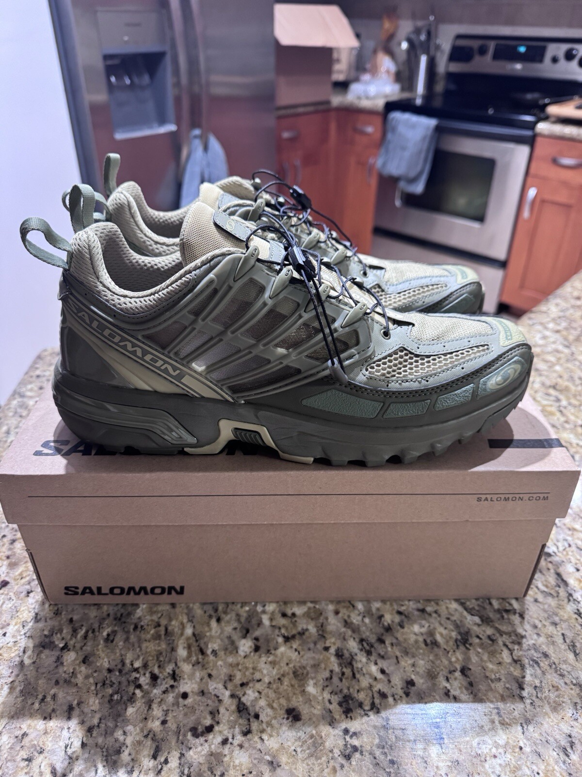 Scarpe da corsa Salomon ACS Pro verdi L471323 30 da uomo taglia 11 US