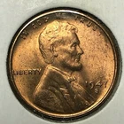 1947 S *** LINCOLN  CENT ***  Brilliant Uncirculated Wheat RED