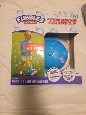 Fubbles NEW NWT no-spill motorized weed walker kids bubble blower toy