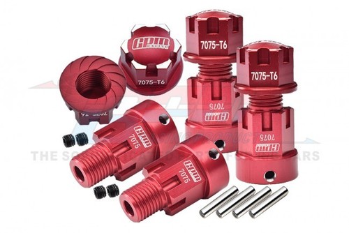 ADAPTADORES HEXAGONALES GPM SCX6010+20MM + BLOQUEO DE RUEDA DE 20mm para rastreador axial radiocontrol 1/6 4x4 scx6 - Imagen 4 de 13