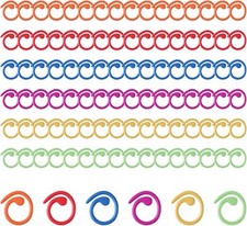 102 PCS Metal Spiral Stitch Markers Knitting Markers Rings Crochet Stitch Rings