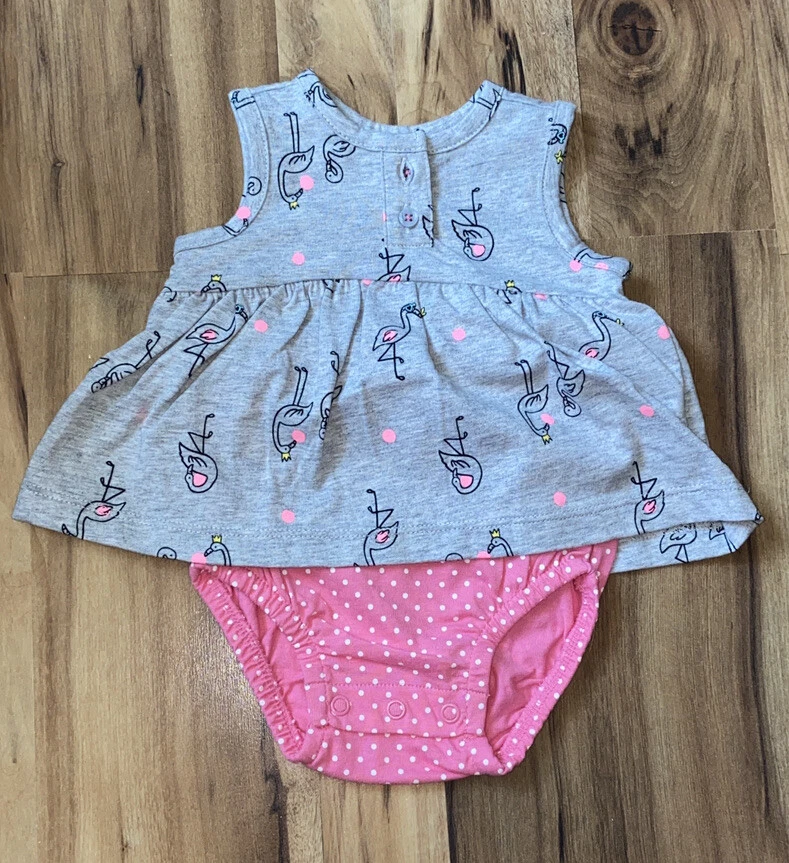 Flamingo dress hotsell baby girl