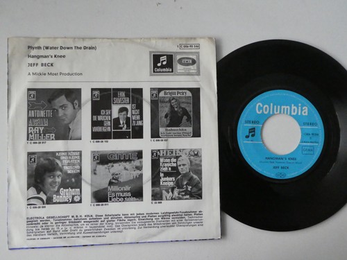 Jeff Beck - Plynth (Water Down The Drain) 7" Single VG + - Bild 2 von 2
