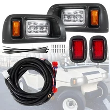 Golf Cart LED Light Kit Headlights & Tail Lights Kit For Club Car DS 1993 UP