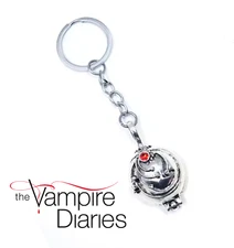 The Vampire Diaries Elena Gilbert Locket Keychain ♡ Stefan Damon Love Bag Charm!