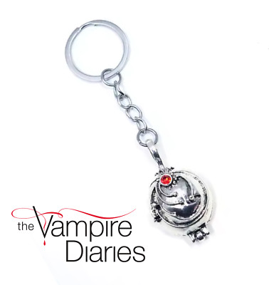 The Vampire Diaries Elena Gilbert Locket Keychain   Stefan Damon Love Bag Charm!