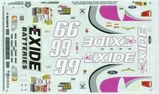 Slixx 1441 #99 Exide Truck 1999 Mike Bliss waterslide Nascar decal