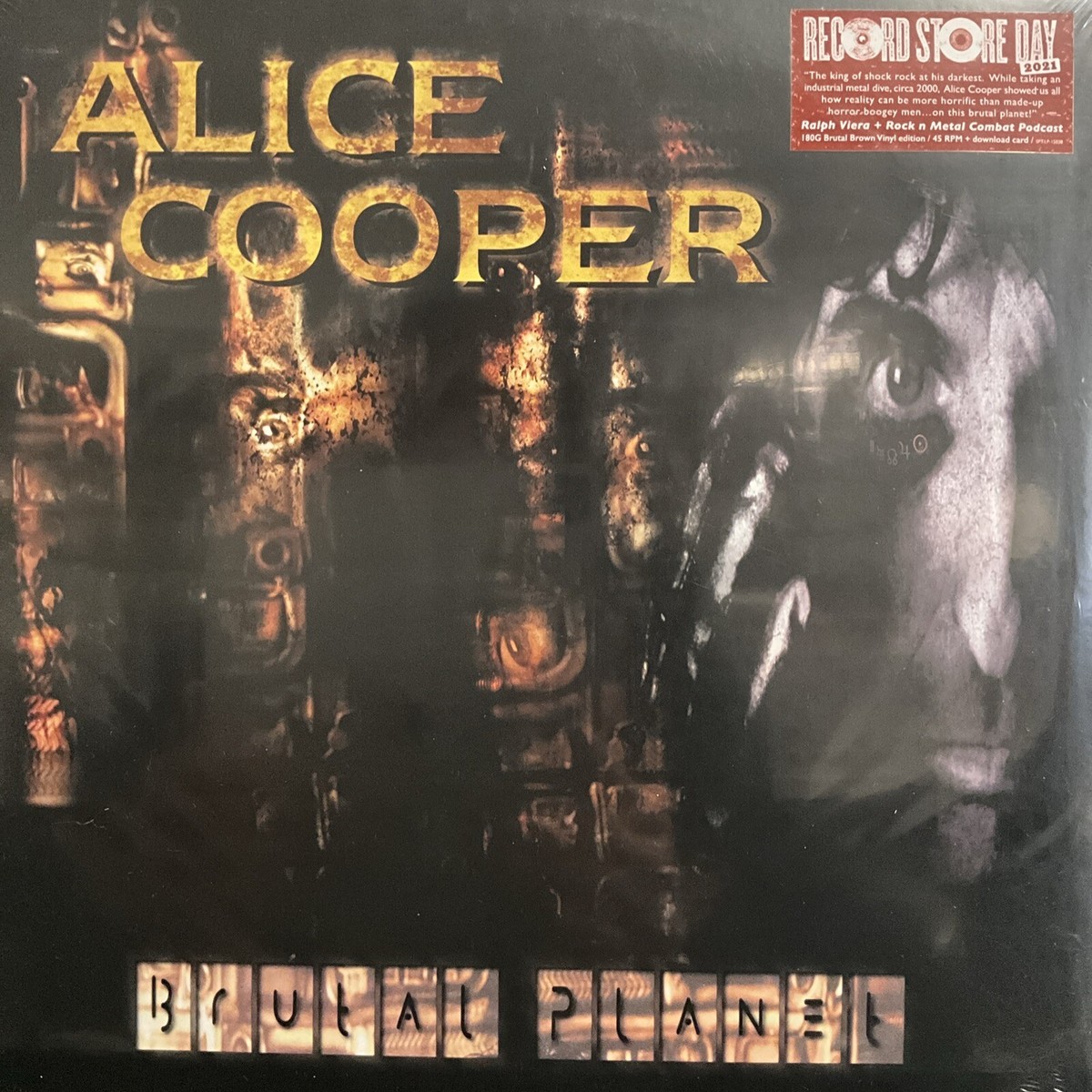 米、加2LP Alice Cooper Brutal Planet　(Brutal Brown Vinyl)(180g) SPTLP15038 EONE MUSIC 未開封 /00520 Alice Cooper Official Label Store | Brutal Planet Brown LP