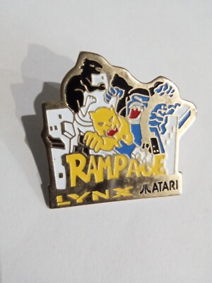 Atari Lynx Rampage Pin, Retro Game, Vintage Videospiele
