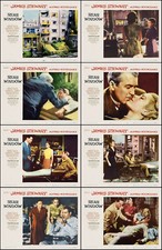 REAR WINDOW HITCHCOCK JAMES STEWART Full Set Of 8 Indiv 11x14 LC Prints 1954