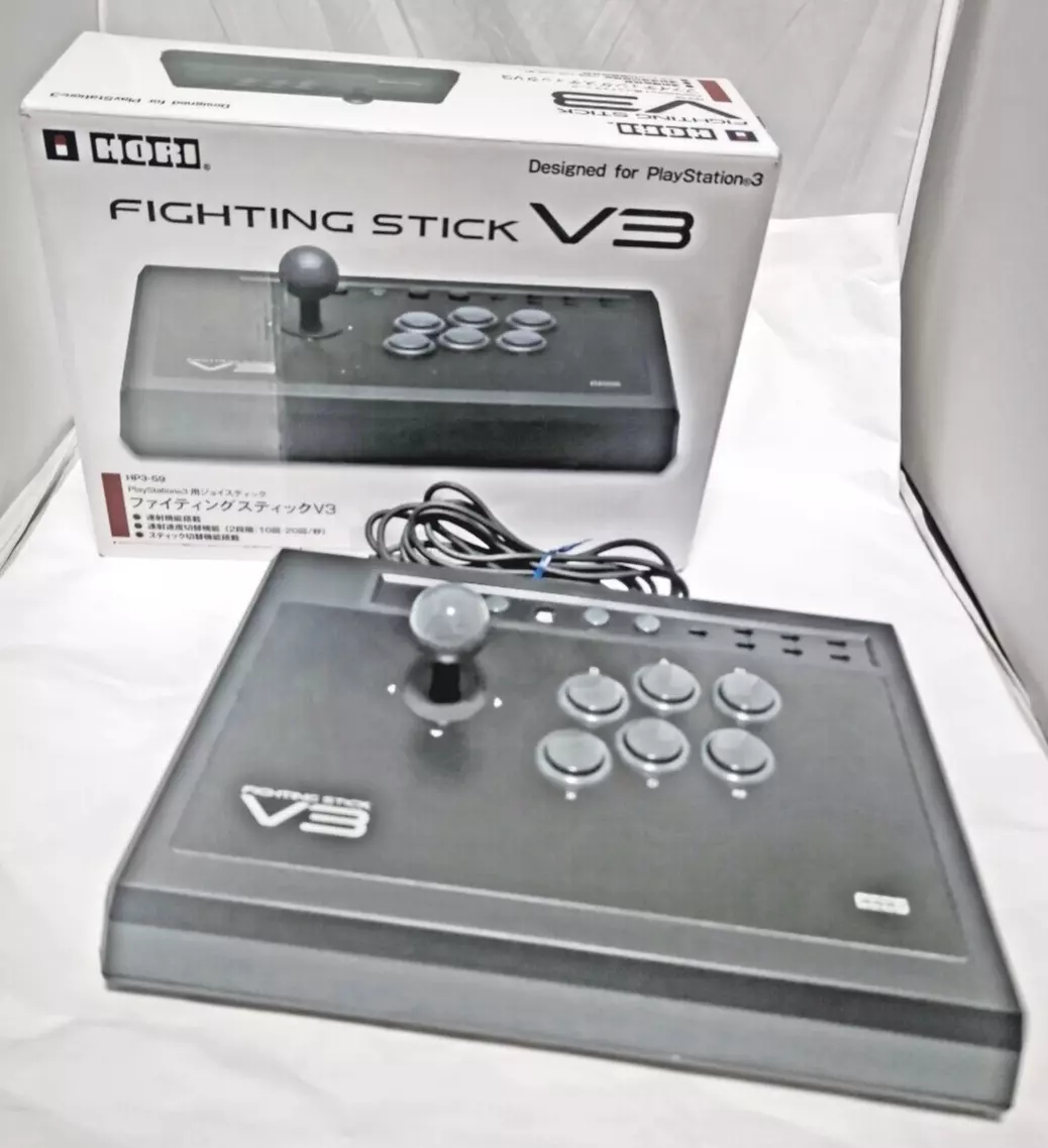 HORI Fighting Stick V3 HP3-59 boxed tested PlayStation3 only japan.Ver  Controlle