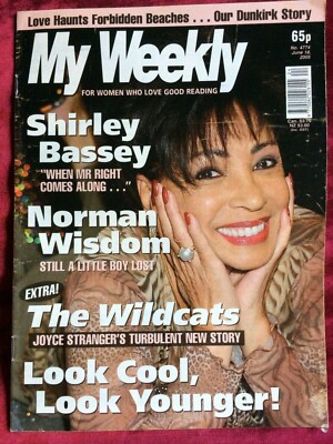 SHIRLEY BASSEY very rare MY WEEKLY magazine 2005 + Norman Wisdom 