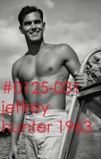 VINTAGE MALE PORTRAIT-#0125-031 -jeffrey hunter 1963- free shipping in usa