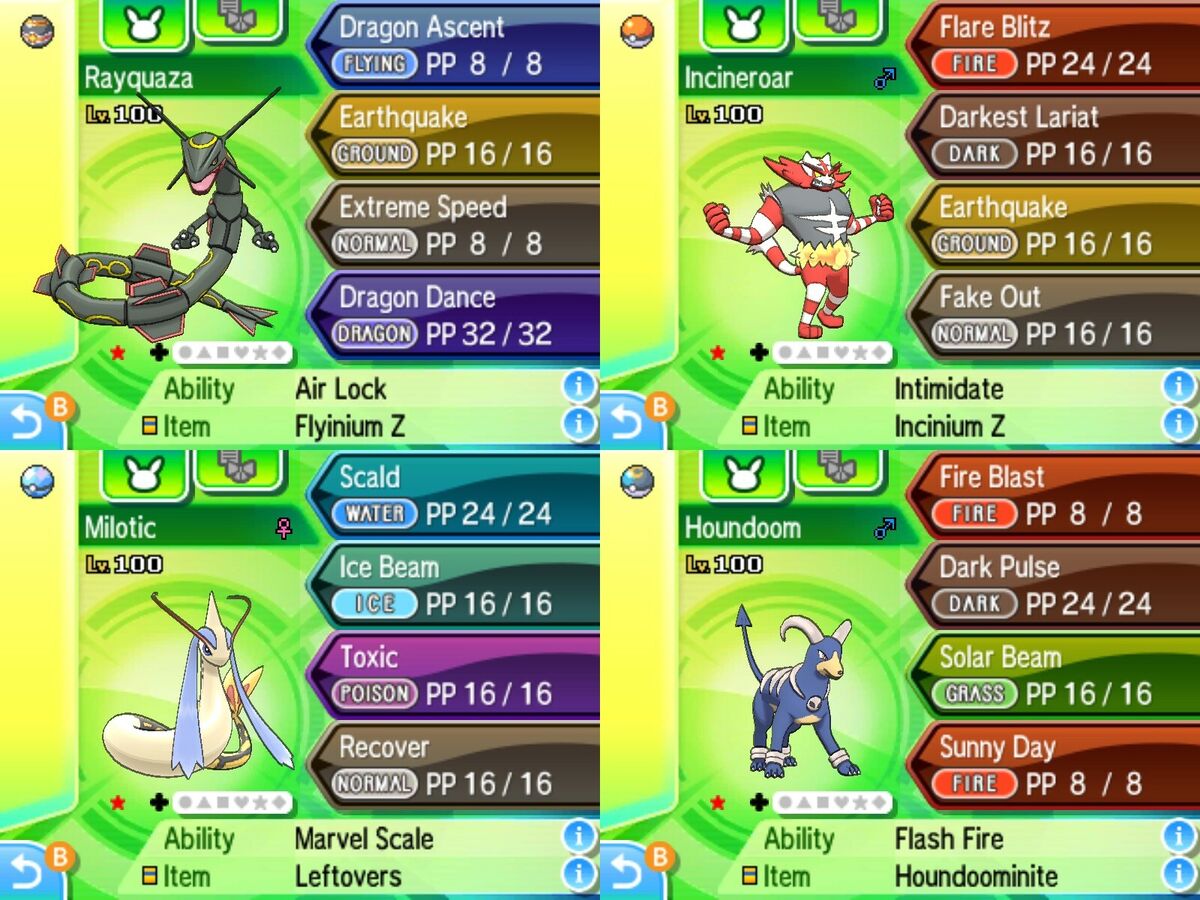 Best Team for Ultra Sun and Moon 