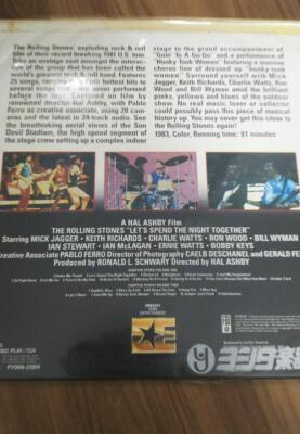 LD The Rolling Stones Laserdiscs Set of 7 Circus 63-89 In The Hyde