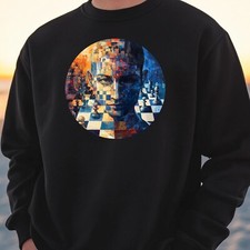 Chess Portrait Sweatshirt Cosy and Perfect for Any Occasion S to 4XL