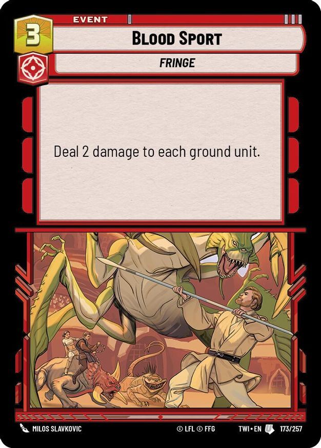 Star Wars Unlimited Blood Sport (173/571) Twilight of the Republic LP