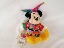RARE15th ANNIVERSARY YEAR JESTER MICKY MOUSE PLUSH DOLL TOKYO DISNYLAND
