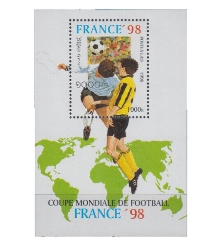 ZAYIX Laos 998-1003 MNH World Cup Soccer Championships Sports