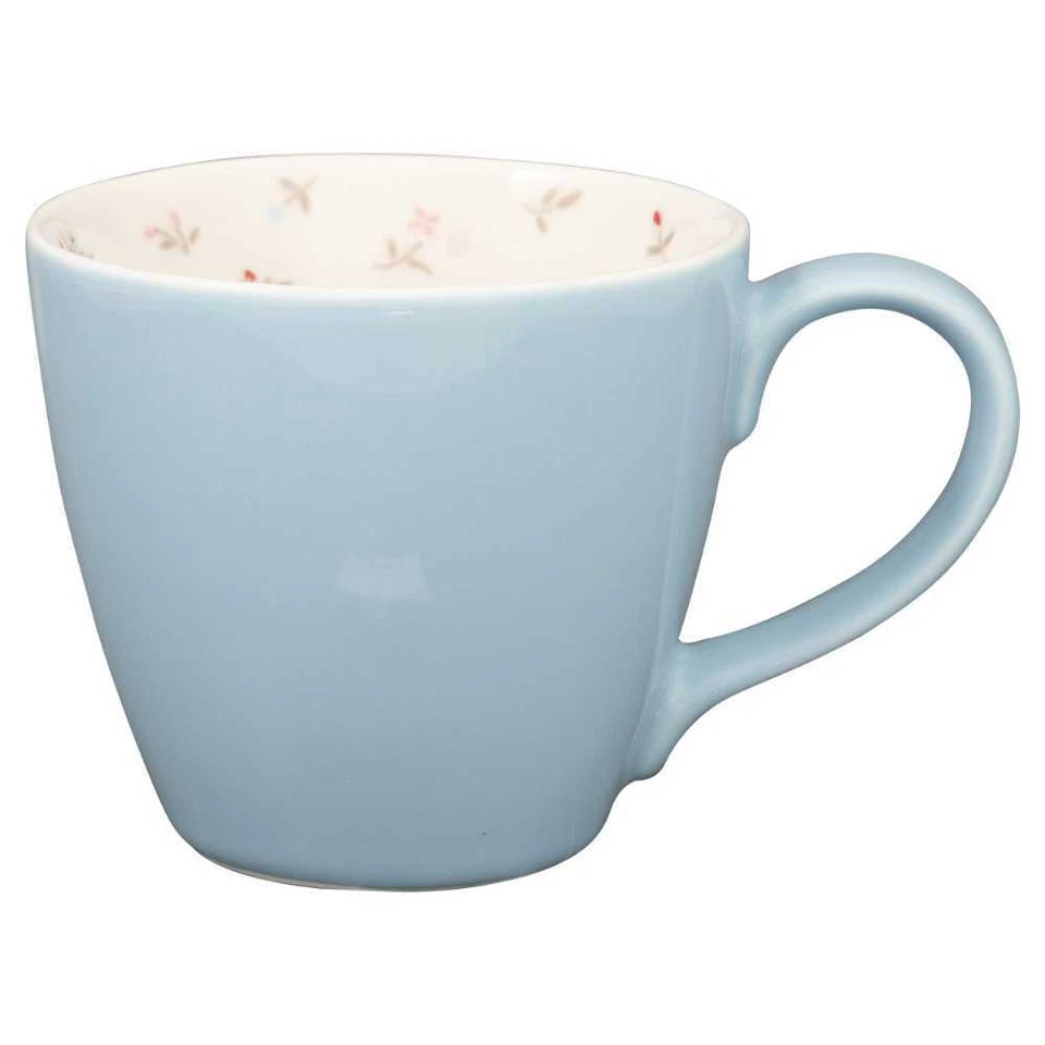 Greengate Tasse Junia Pale Blue Bleu Motif Floral En Porcelaine - Photo 1/1