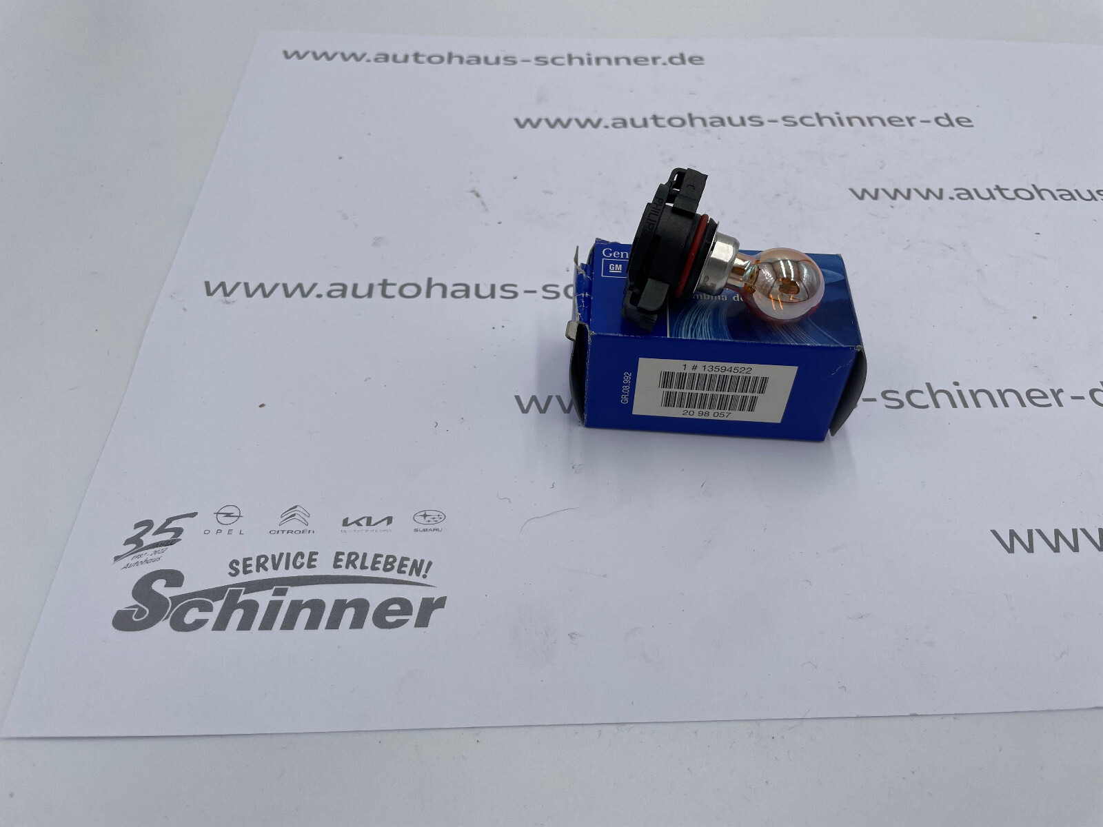 Blinker Glühlampe DI PSY24WSV 12V 24W GM Opel Genuine 13594522