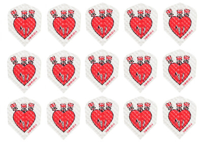 5 Sets Harrows Dimplex Standard Dart Flights - Ships w Tracking - Darts in Heart