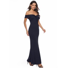 Women's Side Slit Long Evening Cocktail Dress Party Ball Gown Formal Wedding
