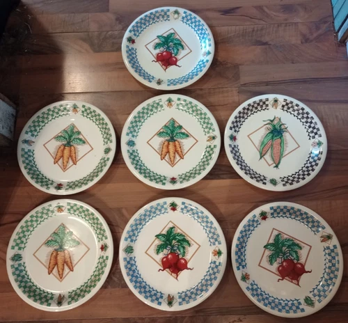Tabletops Unlimited FRESH GARDEN  Dinner Plates ~ 10 1/4" ~ Set of 7