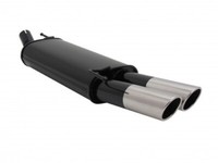 Novus EndschalldäMpfer 2X76Mm Sr-Design Stahl FüR VW Golf 3 Iii+Abe