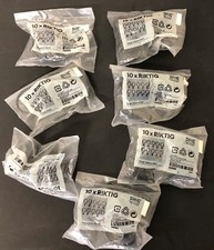 Lot of 7 IKEA RIKTIG Curtain Hooks Johanna Jelinek for use with Dignitet style