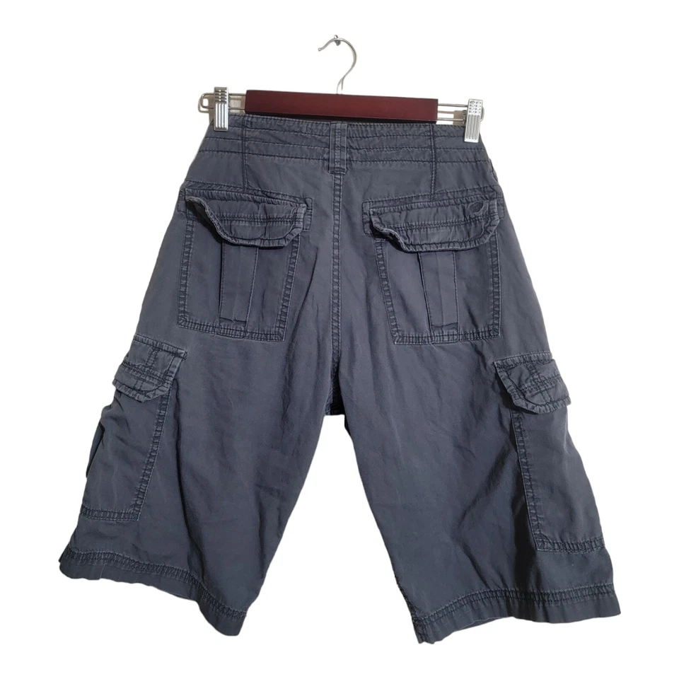 s.Oliver 短男式 29 灰色文件舒适货物实用远足 Gorpcore 野营 — 第 2/4 张图片