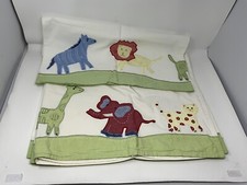 Pottery Barn Kids Zoo Potterybarn Animals Valance Curtain Giraffe Elephant 4