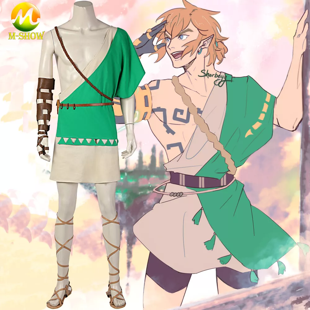 Zelda Link Party Halloween Uniform Outfit Cosplay Costume Customize Any Size