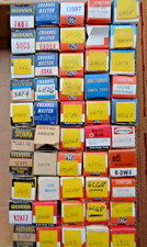 LOT of 50 Vtg RCA/Sylvania Raytheon/GE/ NOS Electron Tubes Radio AMP w/Boxes b