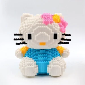 2265 Pcs Hello Kitty Ensemble de blocs magiques Mini Bâtir des blocs Challenging Game Gift