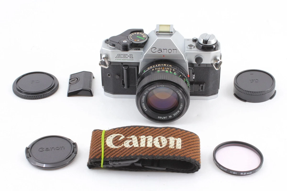 [N MINT] Canon AE-1P Program Silver Film Camera New FD 50mm f1.4 Lens From  JAPAN