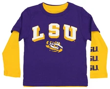 Outerstuff NCAA Toddlers LSU Tigers For the Love of the Game 3 in 1 Tee Combo