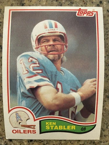 KEN STABLER Houston OILERS 1982 TOPPS FOOTBALL CARD #105, Mint