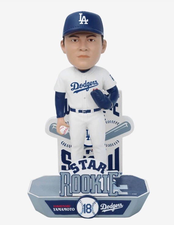 Yoshinobu Yamamoto Los Angeles Dodgers Star Rookie Bobblehead /96