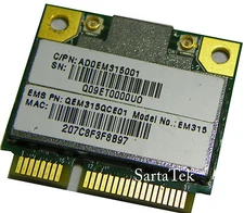 OEM Quanta Microsystems EM315 802.11b/g/n Wireless Half Mini Realtek RTL8188CE