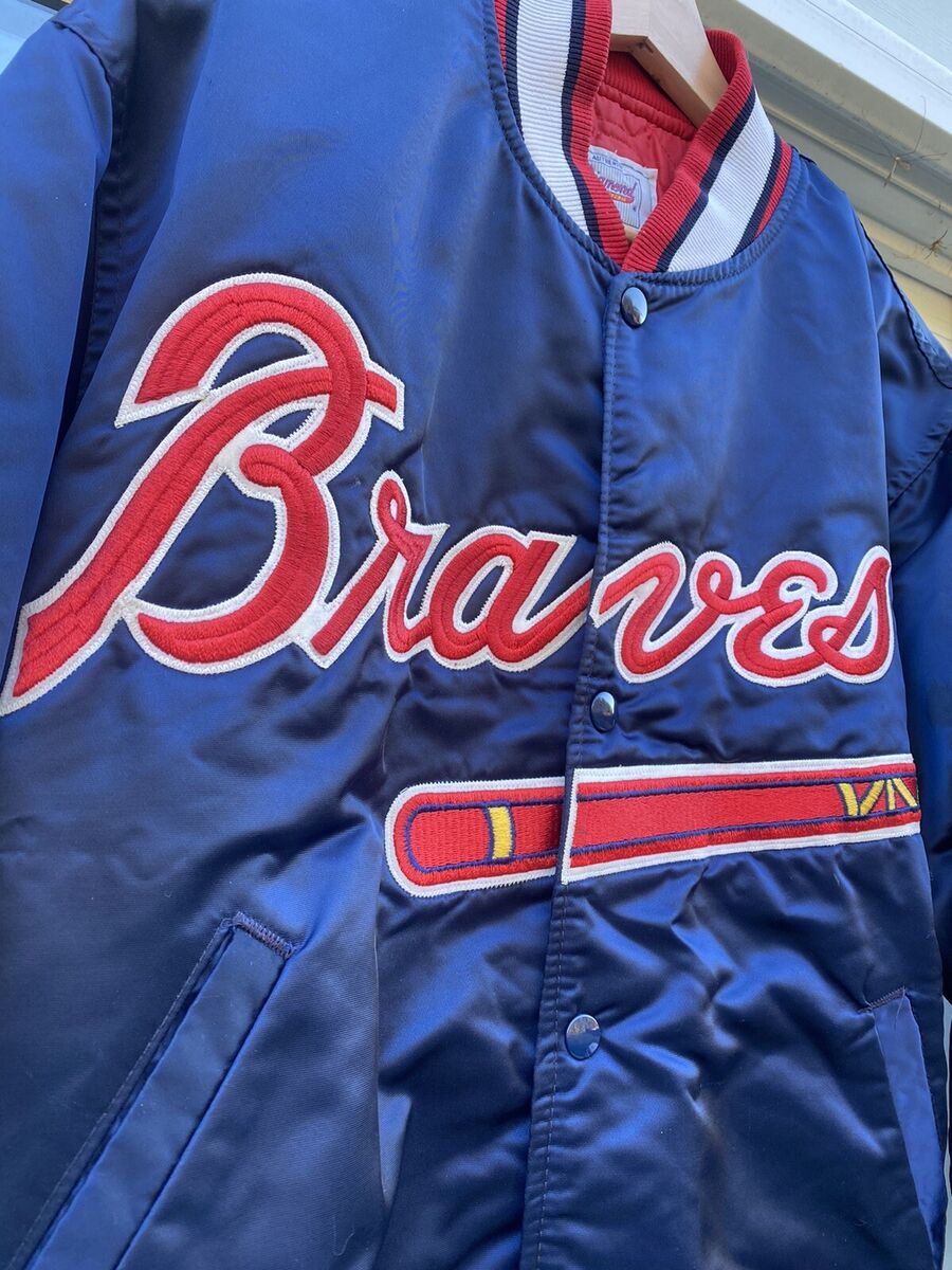 Atlanta Braves 90's Starter Jacket Diamond Collection Satin Atlanta Braves 90's Starter Jacket Diamond Collection Satin