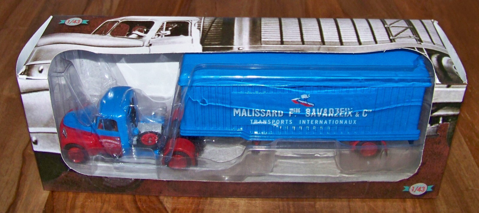 Semi-remorque Citroën U 23 miniature 1/43 Altaya pour collectionneur de camion vintage