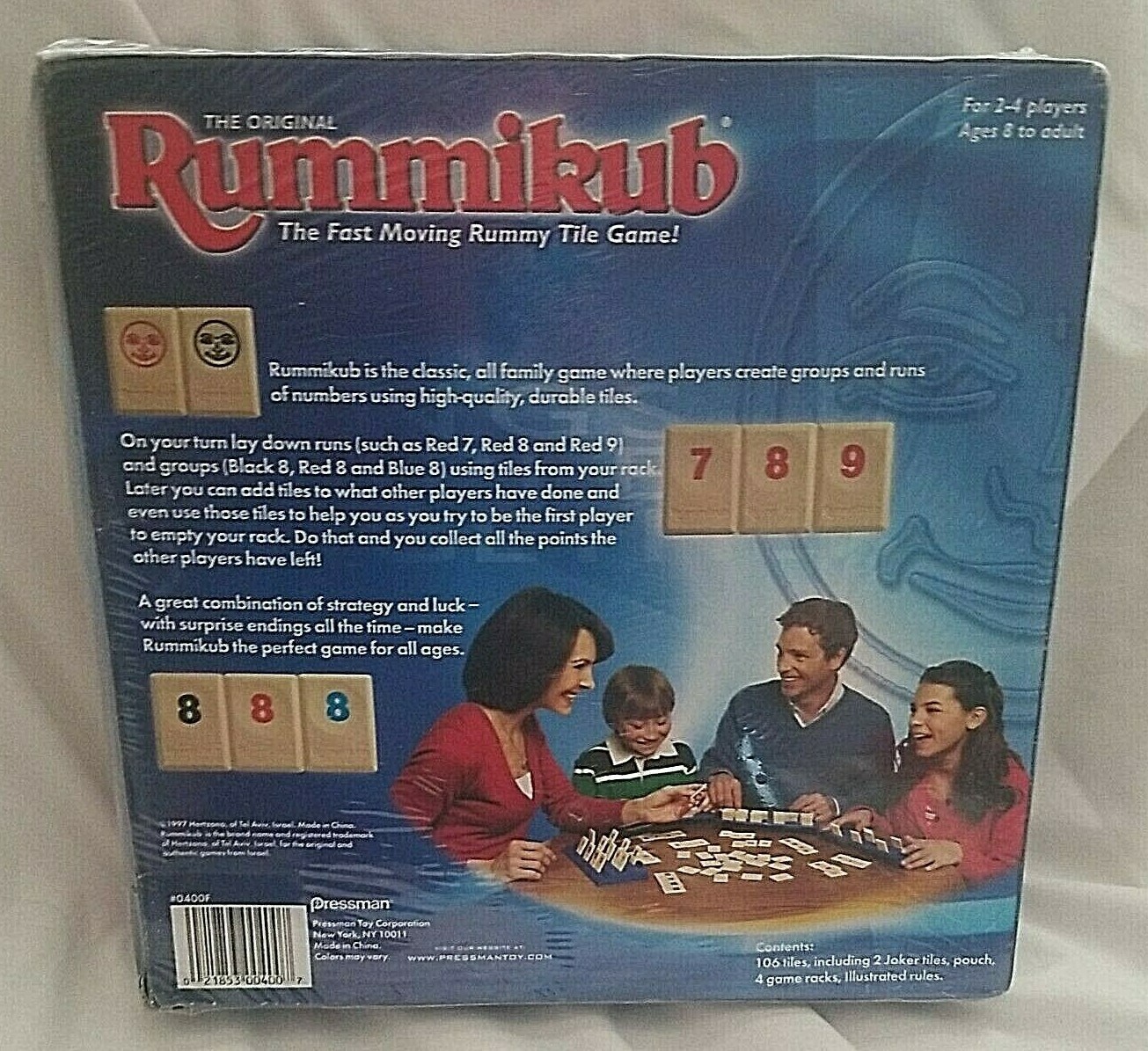 Sealed 1997 Pressman Rummikub Fast Moving Rummy Tile Game-New w/Box light  Damage 21853004007 | eBay