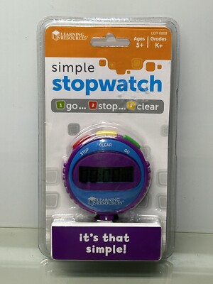 Learning Resources Simple Stopwatch Ages 5-Up Multi LER0808