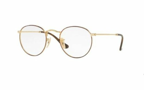 RAY BAN 3447/V 3447V 50 2945 Gold Havana Glasses Vista Eyewear Gafas Round  8053672875256 | eBay