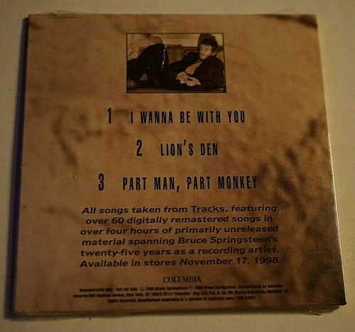 Bruce Springsteen Tracks 3 Track Sampler Hdcd 1998 Rare Htf New Factory Sealed - Picture 2 of 2