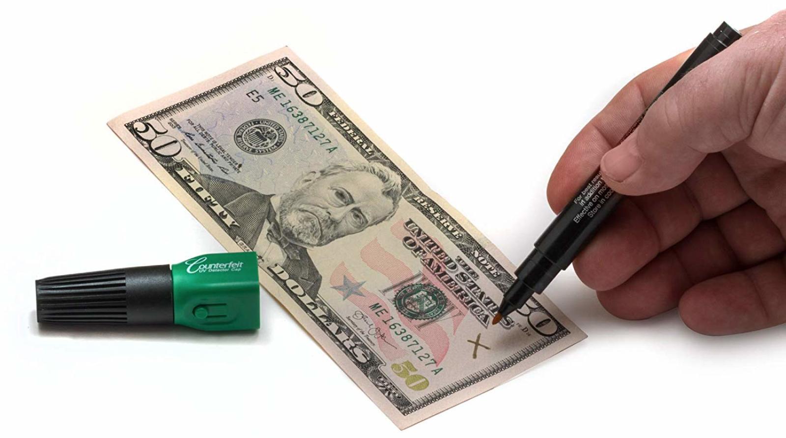 Money Dual Detector Pen W/ Portable Light Dollar Tool Test Bonus Pack