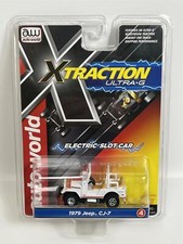 Jeep CJ-7 1979 White HO Scale Slot Car X Traction Auto World SC368-4